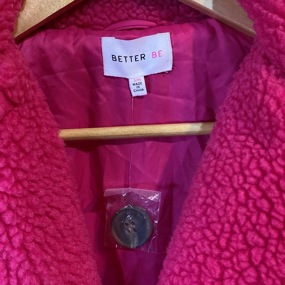 Better Be Hot Pink Teddy Coat - Picture 3 of 5